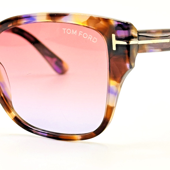 Tom Ford Sunglasses ELSA TF1108 55Z Coloured Havana Cat Eye Pink Gradient 55mm main image 16